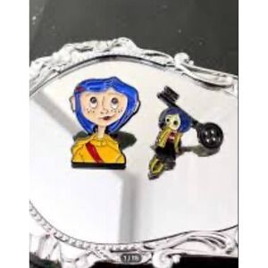 2Pcs Caroline Enamel‎ Pins